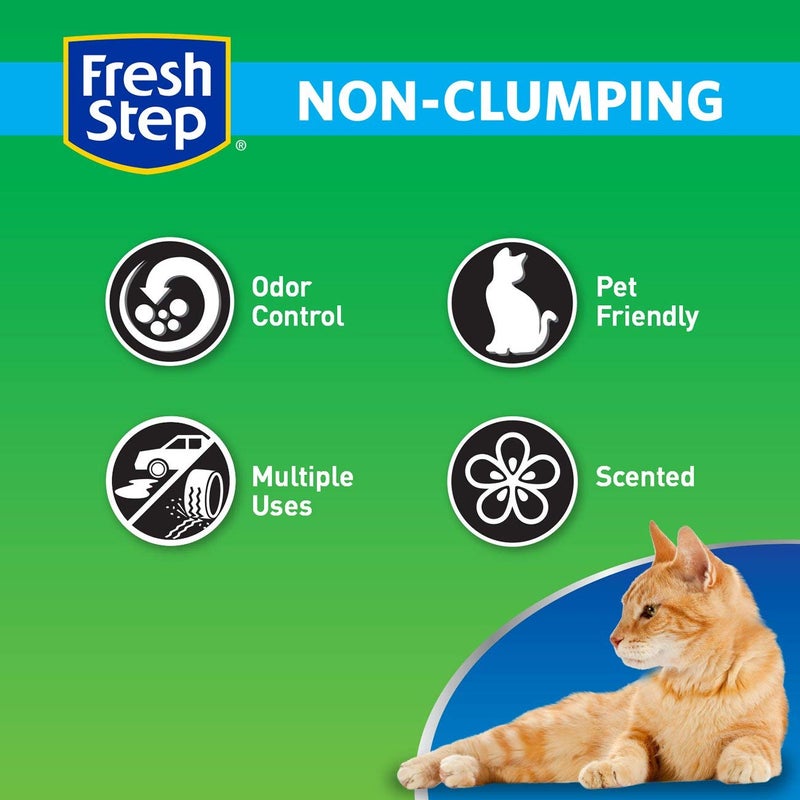 Fresh Step Non Clumping Cat Litter With Febreze Freshness, With 7-Day Odor Control, 14 lb. Bag - Image 3
